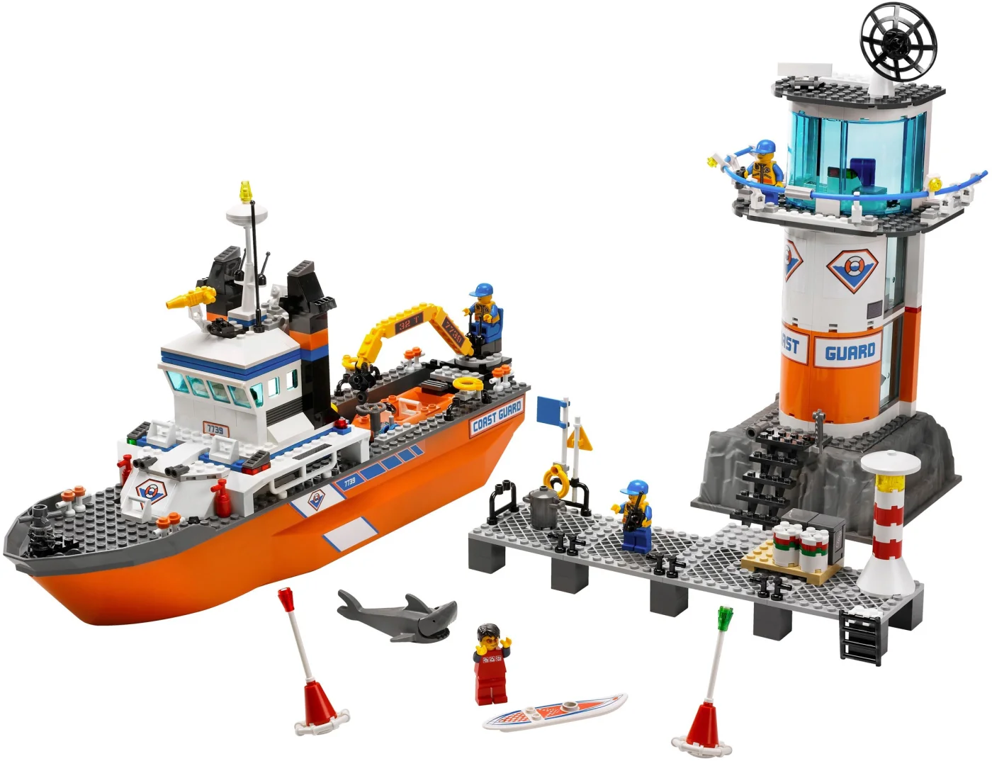 Coast Guard Patrol Boat and Tower