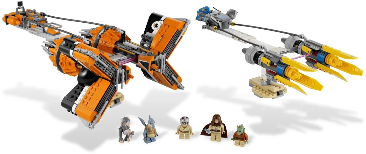 Anakin's and Sebulba's Podracers