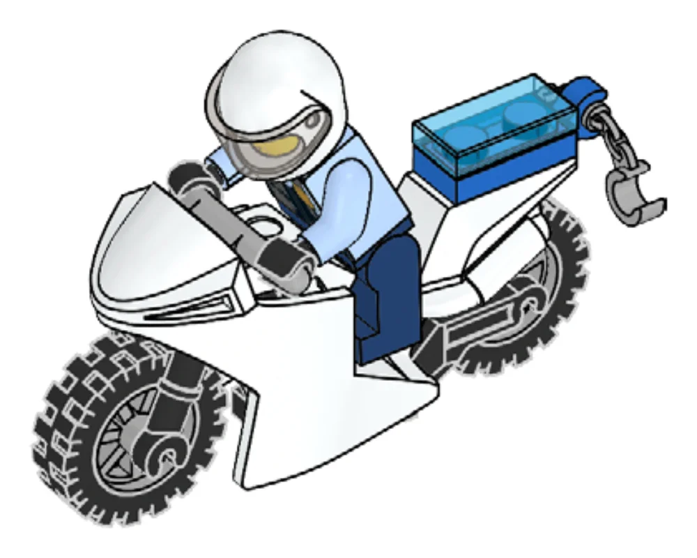 Policeman & Motorbike
